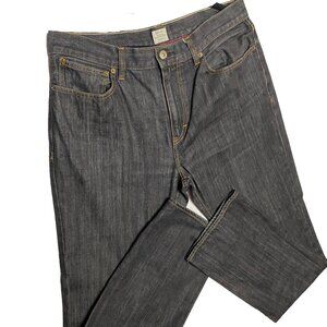 J.Crew Vintage Slim Straight Jeans 34x34 Dark Gray Charcoal Denim Classic Fit